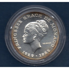 Monaco Essai Argent Grace Kelly 10 Francs 1982 FDC, Gad.158