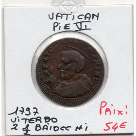 Vatican Viterbo Pie VI 2 1/2 Baiocchi 1797 TTB-, KM.3