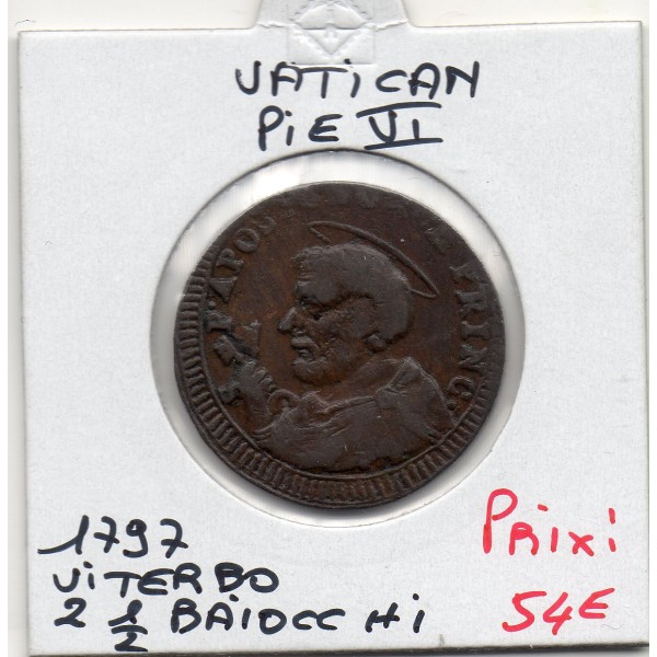 Vatican Viterbo Pie VI 2 1/2 Baiocchi 1797 TTB-, KM.3
