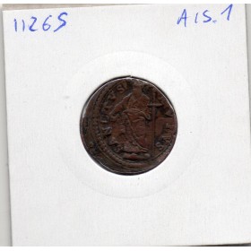 Vatican Gubbio Alexandre VII quattrino 1655 TTB-, KM.13