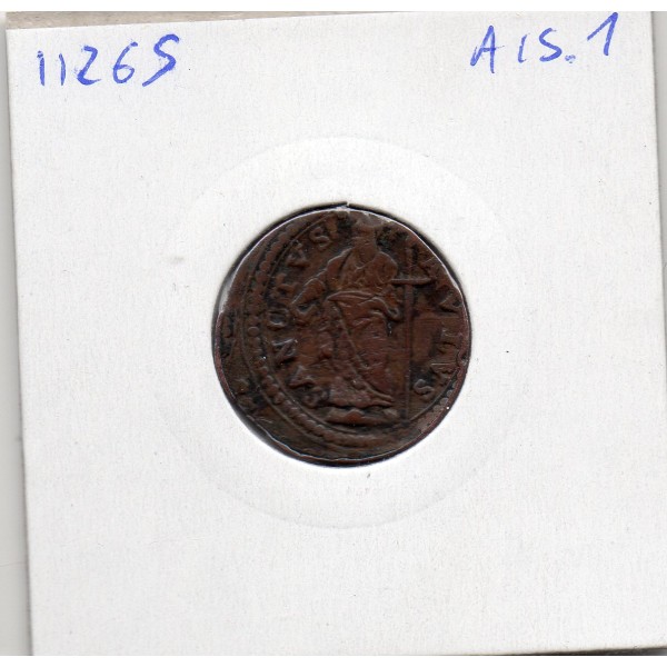 Vatican Gubbio Alexandre VII quattrino 1655 TTB-, KM.13