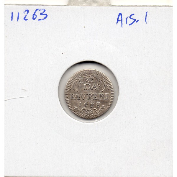 Vatican Innocent XII 1/2 Grosso 1698 TTB+ KM.604