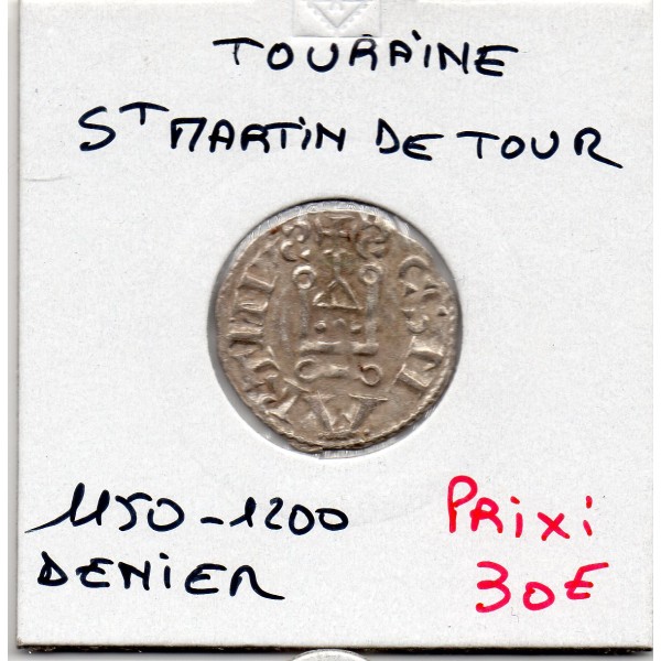 Touraine, Abbaye Saint Martin de Tour (1150-1200) denier