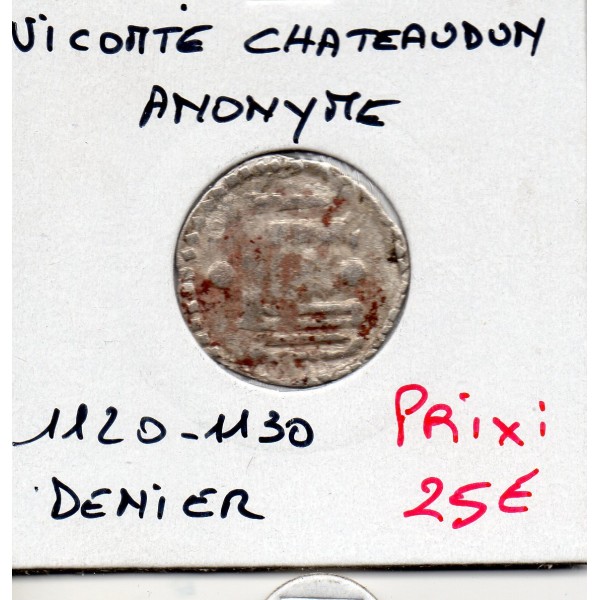 Vicomté de Chateaudun, anonyme (1120-1130) Denier
