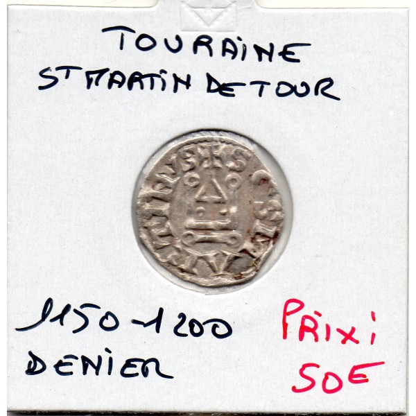 Touraine, Abbaye Saint Martin de Tour (1150-1200) denier