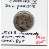 Sol Parisis 1er type Charles IX (1569 R) Villeneuve TTB