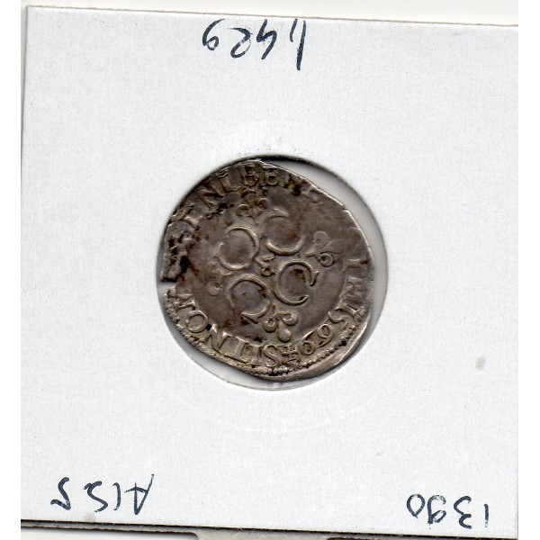 Sol Parisis 1er type Charles IX (1569 R) Villeneuve TTB