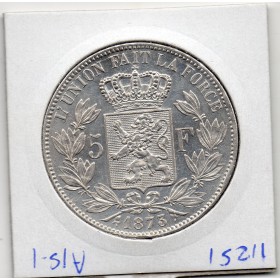 Belgique 5 Francs 1873 Sup+, KM.24 Leopold II