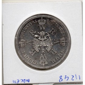 Prusse 1 thaler 1861 KM.488 Couronnement Wilhelm 1er