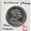 Prusse 1 thaler 1861 KM.488 Couronnement Wilhelm 1er