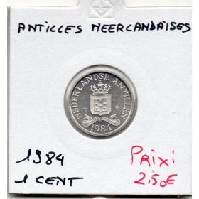 Antilles Neerlandaise 1 cent 1984 FDC, KM.8a Juliana