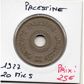 Palestine 20 Mils 1927 TTB+, KM.5 mandat britannique