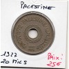 Palestine 20 Mils 1927 TTB+, KM.5 mandat britannique
