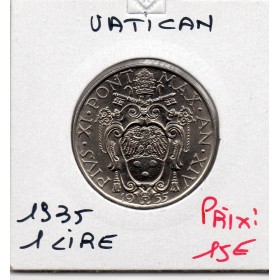 Vatican 1 lire 1935 Spl, KM.5 Pie XI