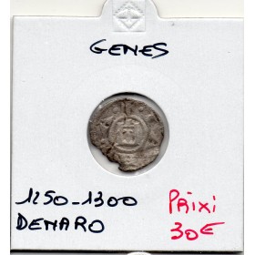 Italie Republique de Gênes, Denaro 1250-1300 TB, Conrad II