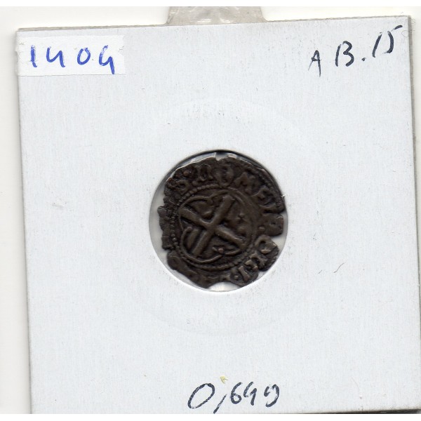 Denier tournois du dauphiné Montelimar 2eme type Francois 1er  (1515-1540) TTB