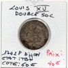 Double Sol 1742 P Dijon Louis XV TB+