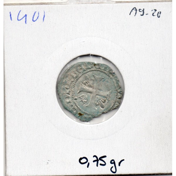 Liard au Dauphin Poitier Charles VIII (1488) TB+