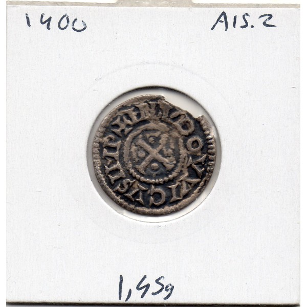 Denier au temple et légendes Chretienne Louis 1er le pieux  (814-840) TTB