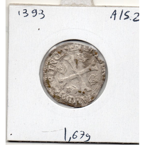 Douzain 1er type 1593 D Lyon Charles X TB