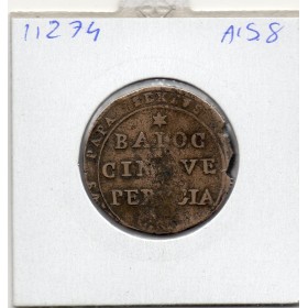 Vatican Perugia Pie VI 5 Baiocchi 1797 TB KM.8