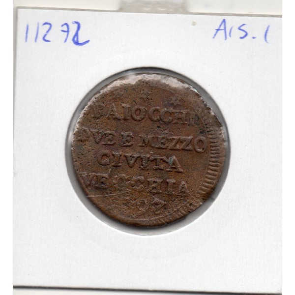 Vatican Civita Vecchia Pie VI 2 1/2 Baiocchi 1797 TTB+ KM.5a