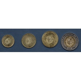 Lot de 4 pièces d'Uruguay 2015 à 2024 Spl