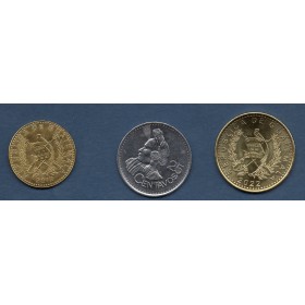 Lot de 3 pièces du Guatemala 2012 à 2022 Spl
