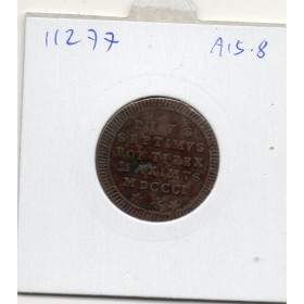 Vatican Pie VII 1 Quattrino 1801 TTB, KM.1260