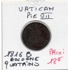 Vatican Pie VII 1 Quattrino 1816 B Bologne  TTB, KM.1276.3