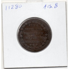 Vatican Pie VII 1/2 baiocco 1816 TTB-, KM.1277