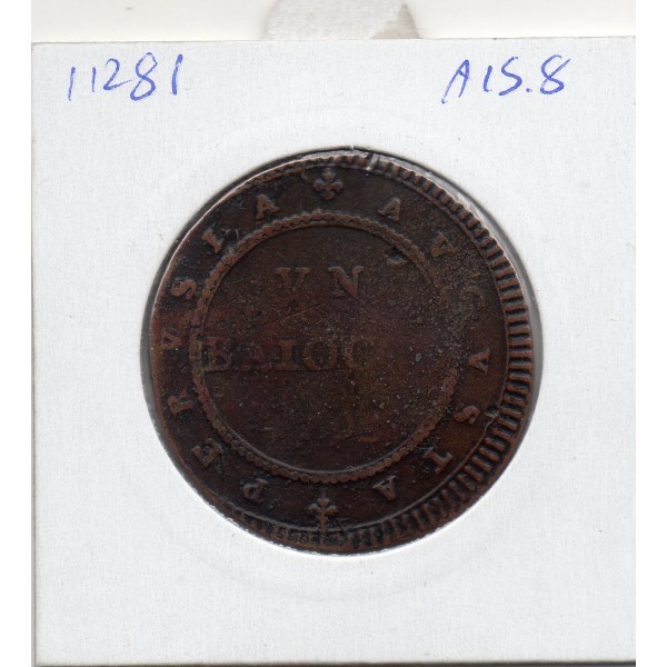 Vatican Perusia Pie VI 1 Baiocco 1795 TTB, KM.1