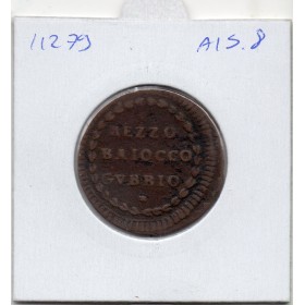 Vatican Gubbio Pie VI 1/2 baiocco 1789 TTB-