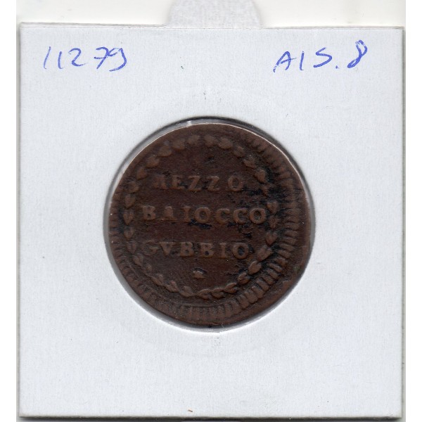 Vatican Gubbio Pie VI 1/2 baiocco 1789 TTB-