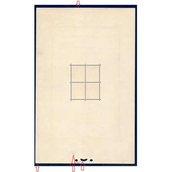 Bloc France feuillet Yvert 1 Paris, exposition internationale neuf **  signé Calves