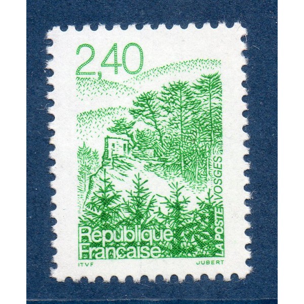 Timbre France Yvert No 2950a sans  phosphore variété Les Vosges neuf luxe**