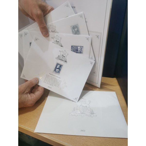 1 album yvert et tellier patrimoine de France avec les feuillets de 2019 à 2021