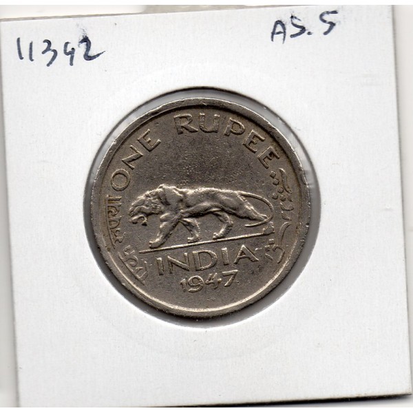 Inde Britannique 1 rupee 1947 Bombay Sup, KM.559 Georges VI