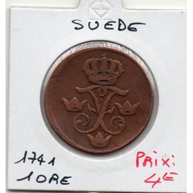 Suède 1 ore 1741 B, KM.416 Fredrik 1er