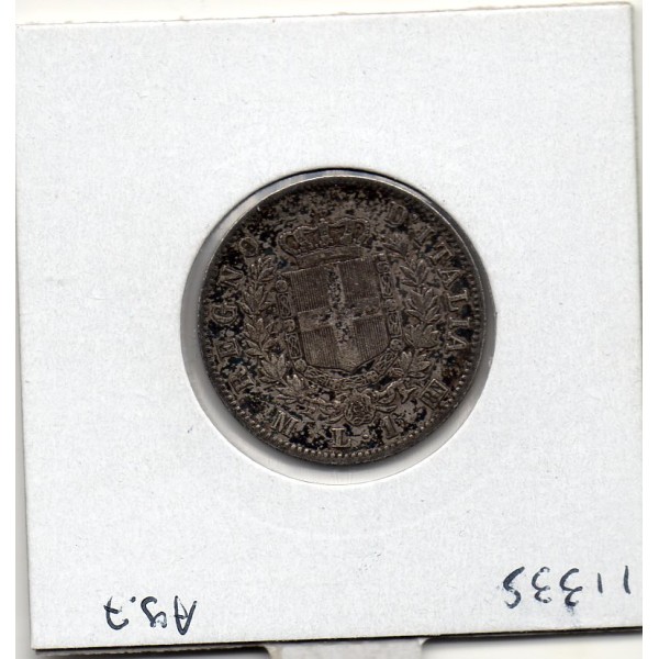 Italie 1 Lire 1863 M BN TTB, KM.5a Vittorio Emanuele