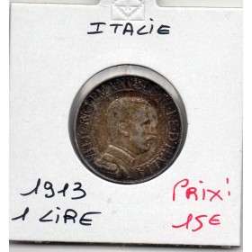 Italie 1 Lire 1913 TTB+, KM.45 Vittorio Emanuele III