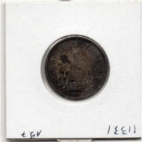 Italie 1 Lire 1863 M BN TB+,  KM.15 Vittorio Emanuele II