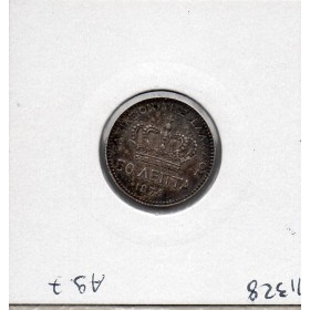 Grece 50 Lepta 1874 A Paris Sup+, KM.37 Georges 1er