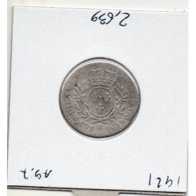1/10 Ecu aux branches d'olivier 1738 & Aix B Louis XV