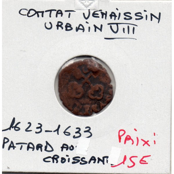 Comtat Venaissin, Urbain VIII (1623-1633) Patard au croissant