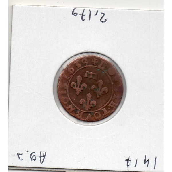 Principauté des Dombes, Gaston d'Orleans (1639) TB Double Tournois Type 8