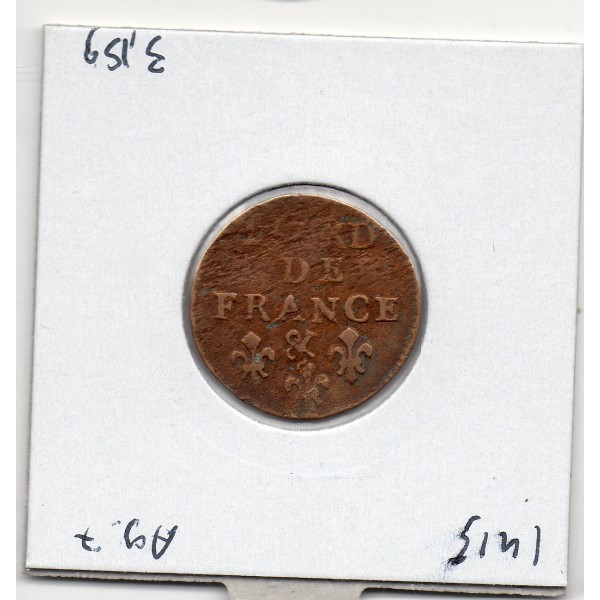 Liard de France 1699 & Aix Louis XIV pièce de monnaie royale