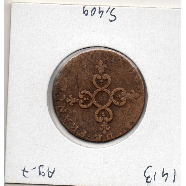 6 denier Dardenne TB 1710 N Montpellier Louis XIV