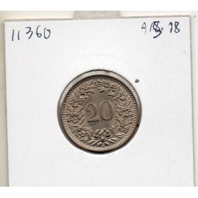 Suisse 20 rappen 1953 Spl, KM.29