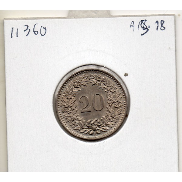 Suisse 20 rappen 1953 Spl, KM.29